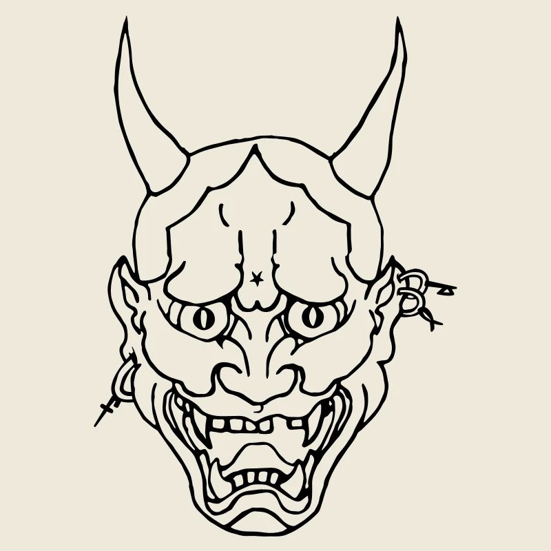 Fld.) LCF Devil`s Face Satan 666 Lucifer Asia Mask