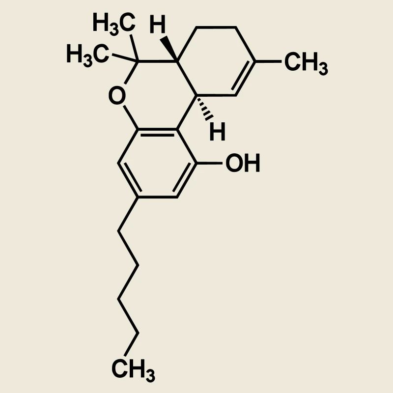 THC Tetrahydrocannabinol Molecule Cannabis
