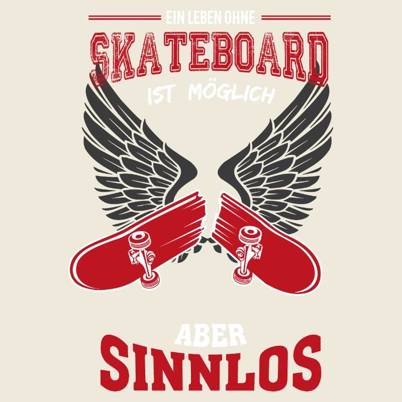 Skateboard broken Leben sinnlos Geschenk