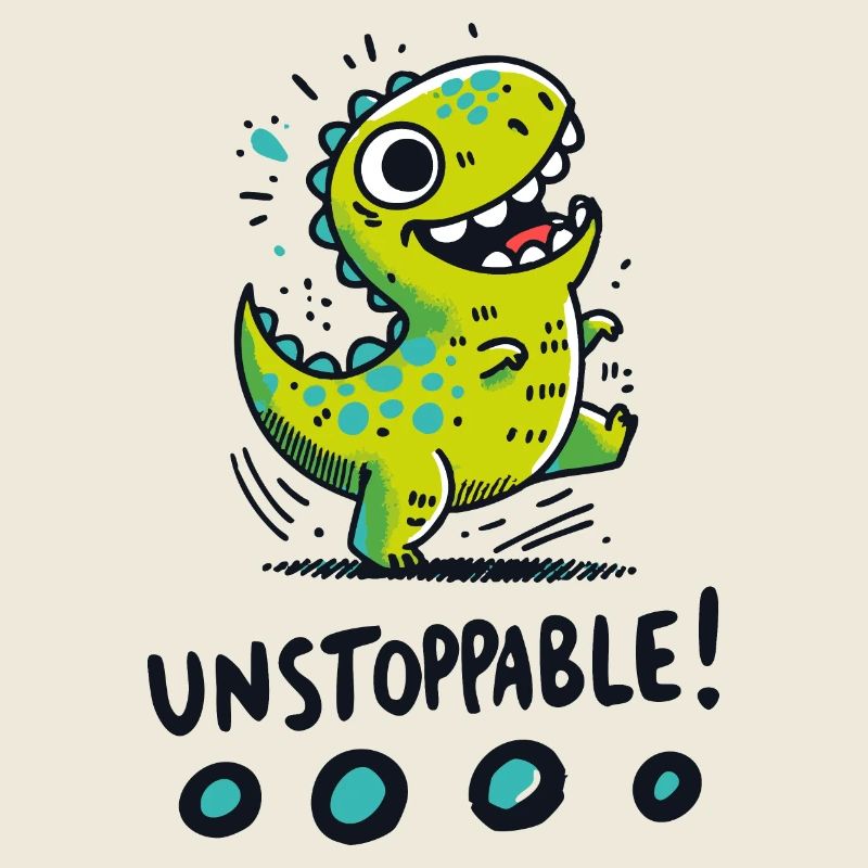 T-Rex Unstoppable – Fun Dinosaur Design
