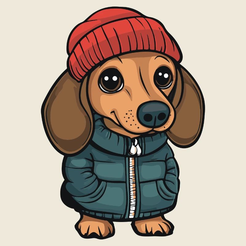 Dackel teckel dessin animé