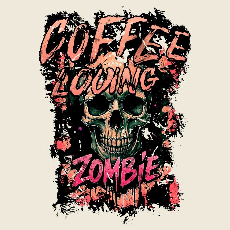 Zombie aimant le café