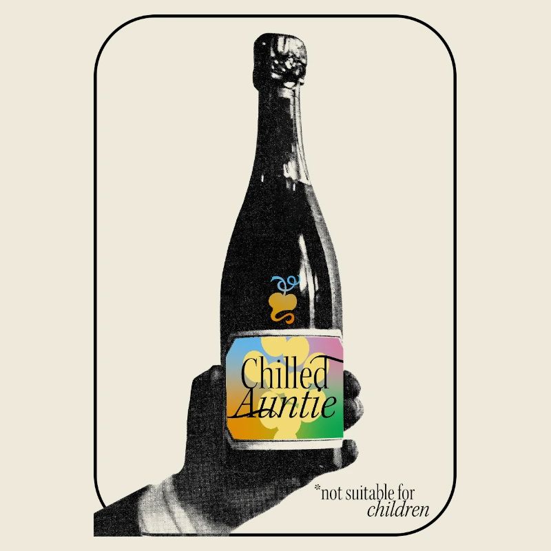 Bouteille Pop Art Chilled Auntie