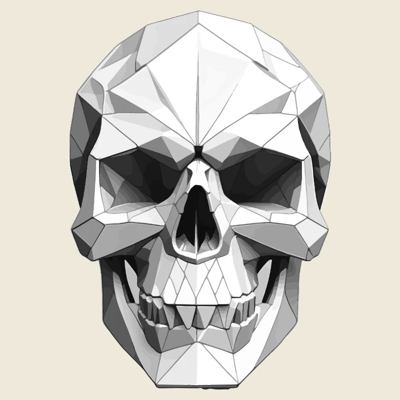 Skull - Low Poly Design