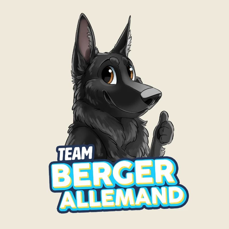 TEAM German Shepherd - Black