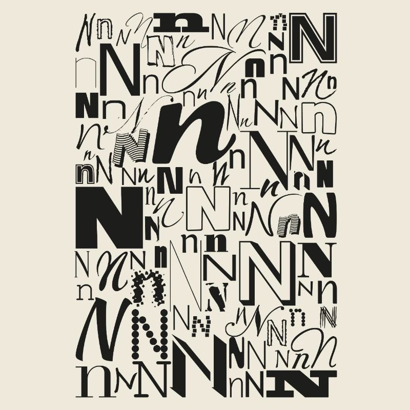 Typo N – Letter Design for Font Lovers