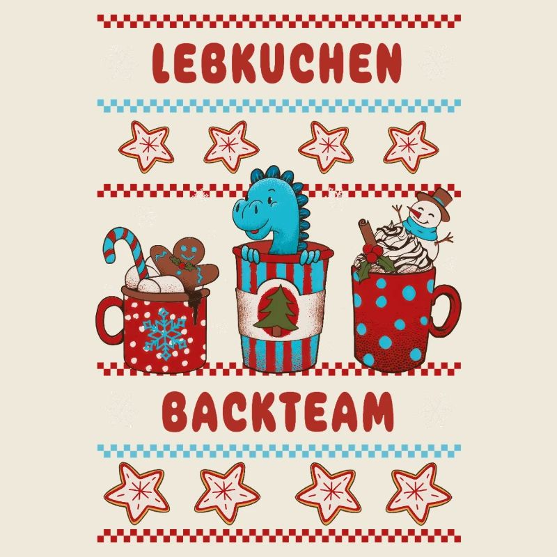 Christmas Bakery "Gingerbread Baking Team" Dino