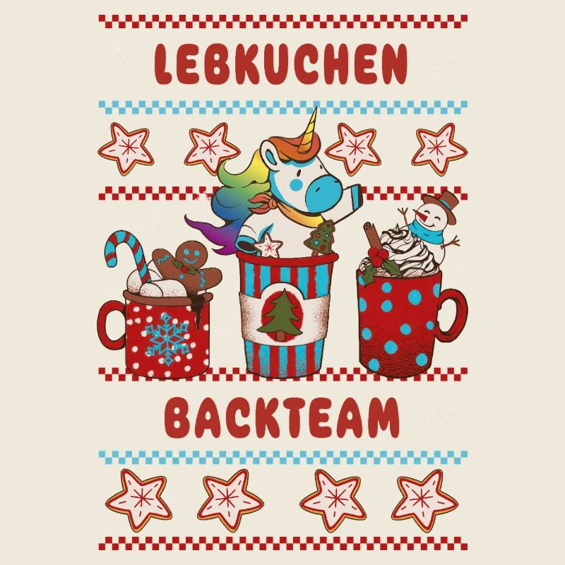 Équipe de Cuisson en pain d’épices Cuisson Unicorn Cuisson de Noël