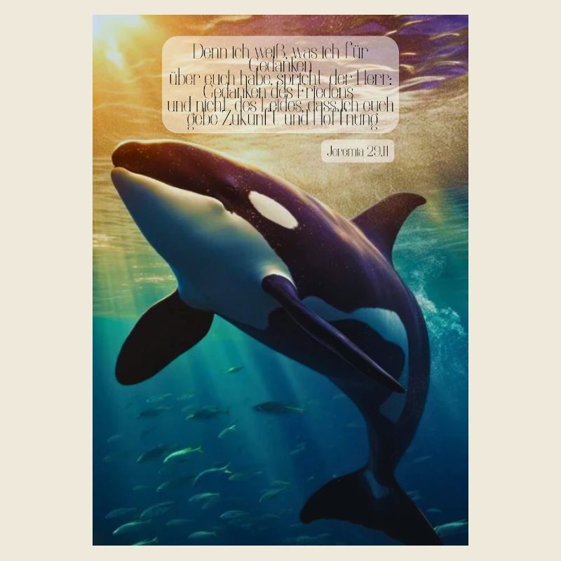 Orca Underwater Hope Verse