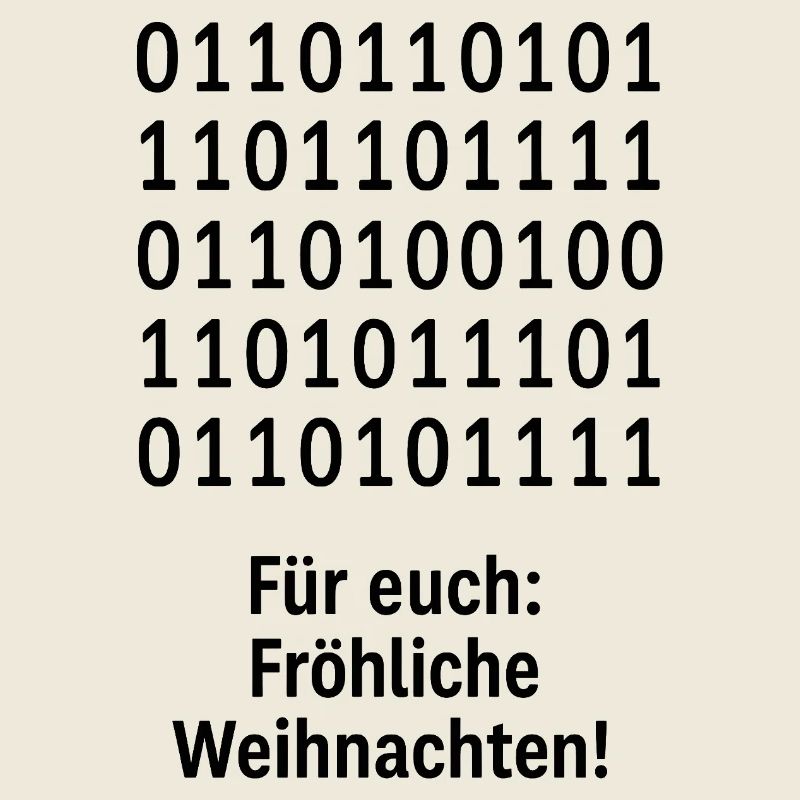 Weihnachtscode Binärmuster