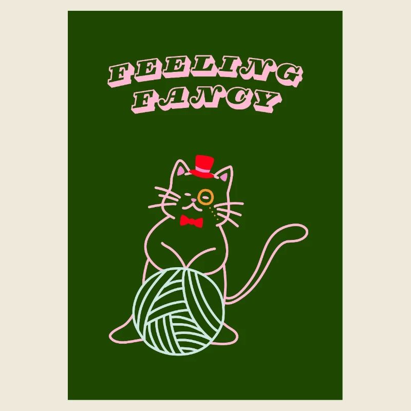 Chat qui se sent chic