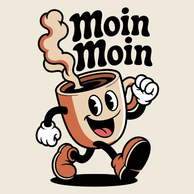 Coffee Joy Cartoon Mug