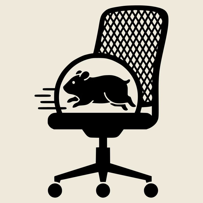 Stress du fauteuil de bureau de la roue de hamster