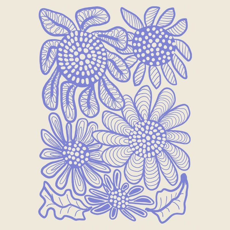 Floral Linework Bloom