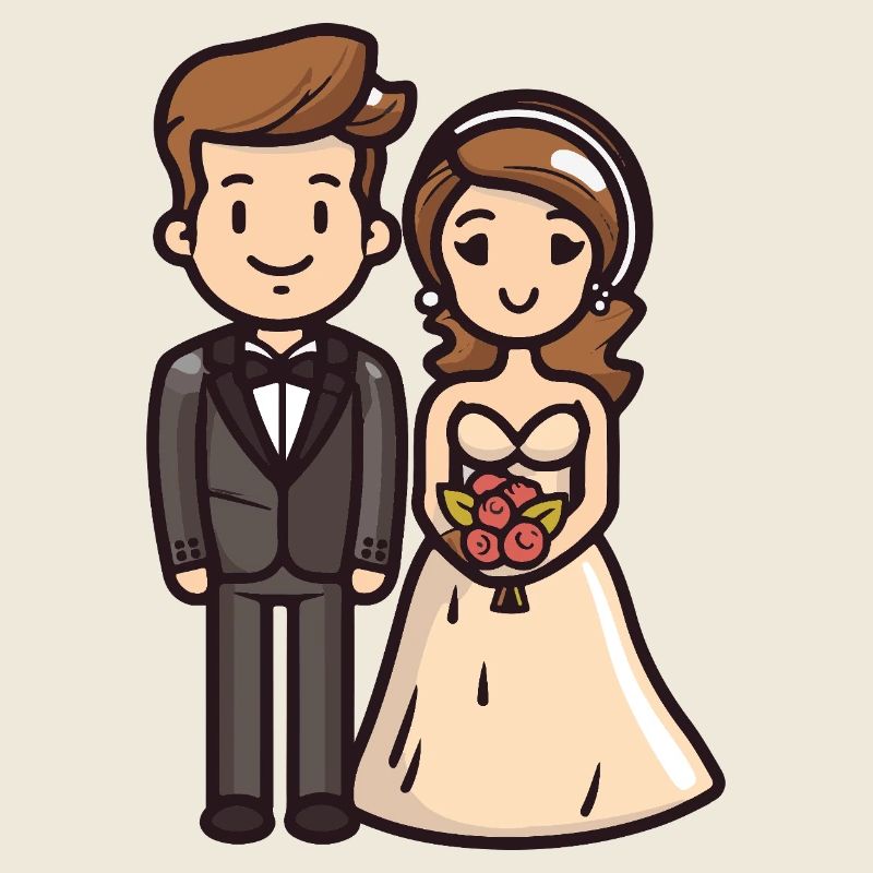 Couple Wedding Bride Groom