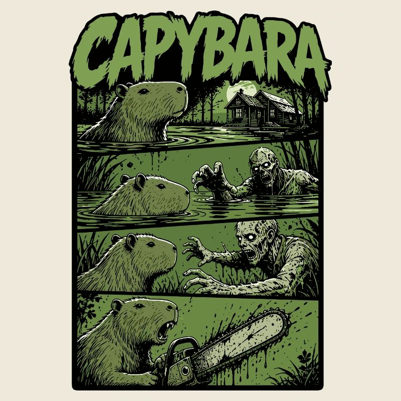 Capybara du Marais Zombie
