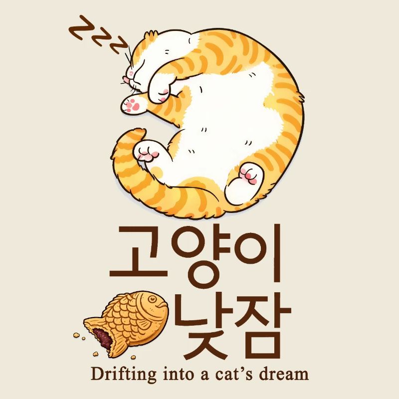 Cozy Korean Cat Dream