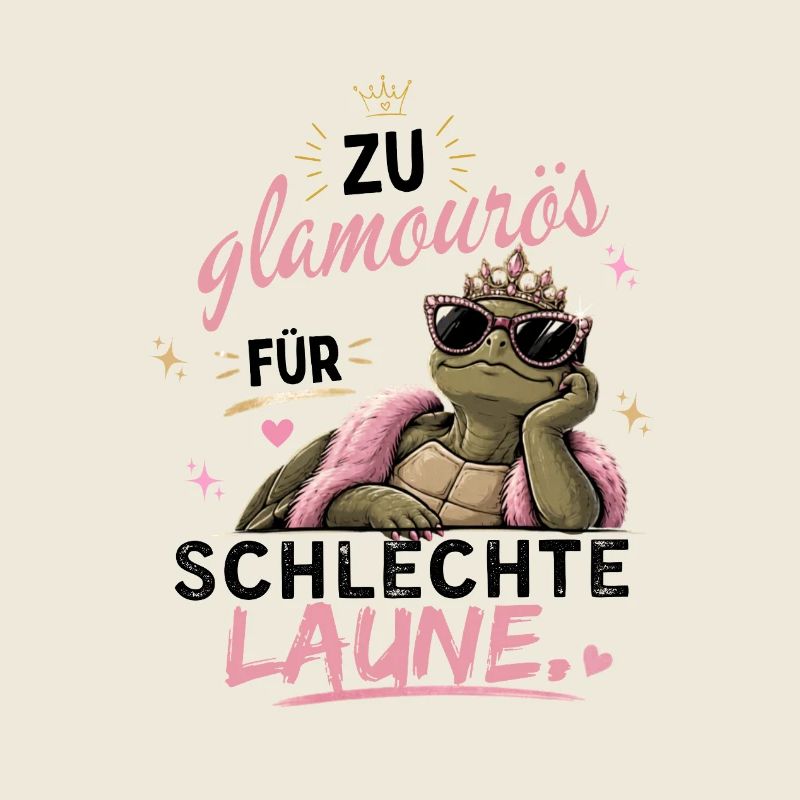 Glamouröse Schildkröte mit Krone