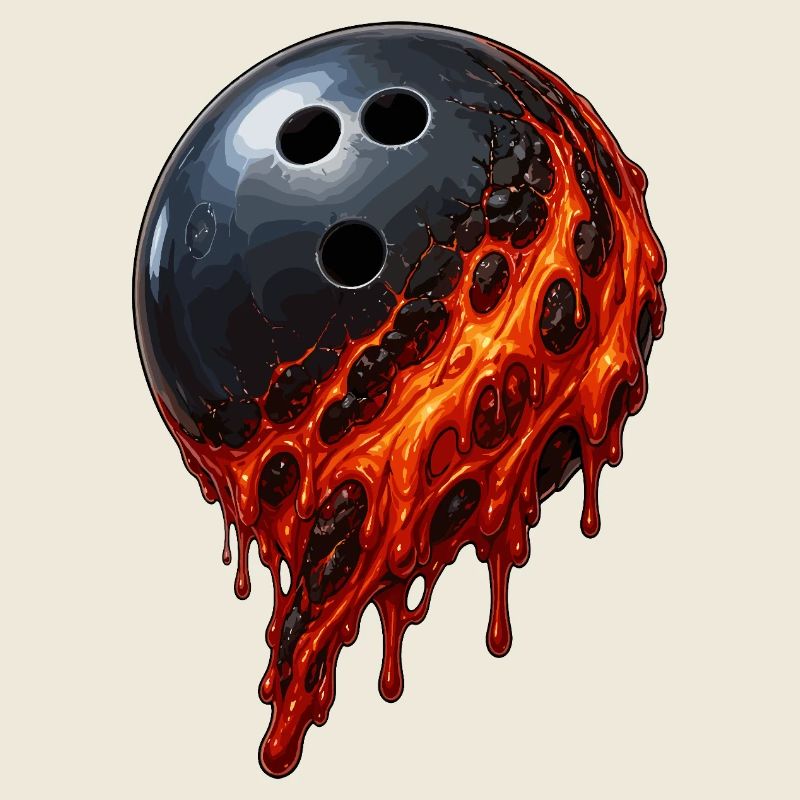 Lava Bowling Ball