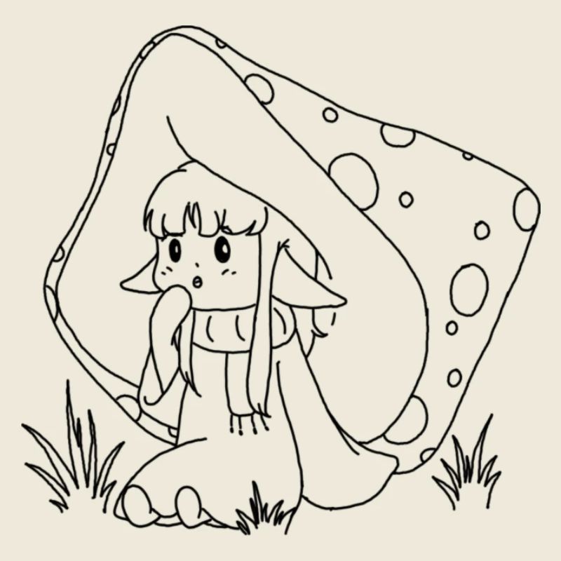 Fille champignon