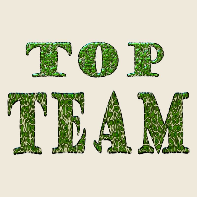Top Team Green Pattern Texture