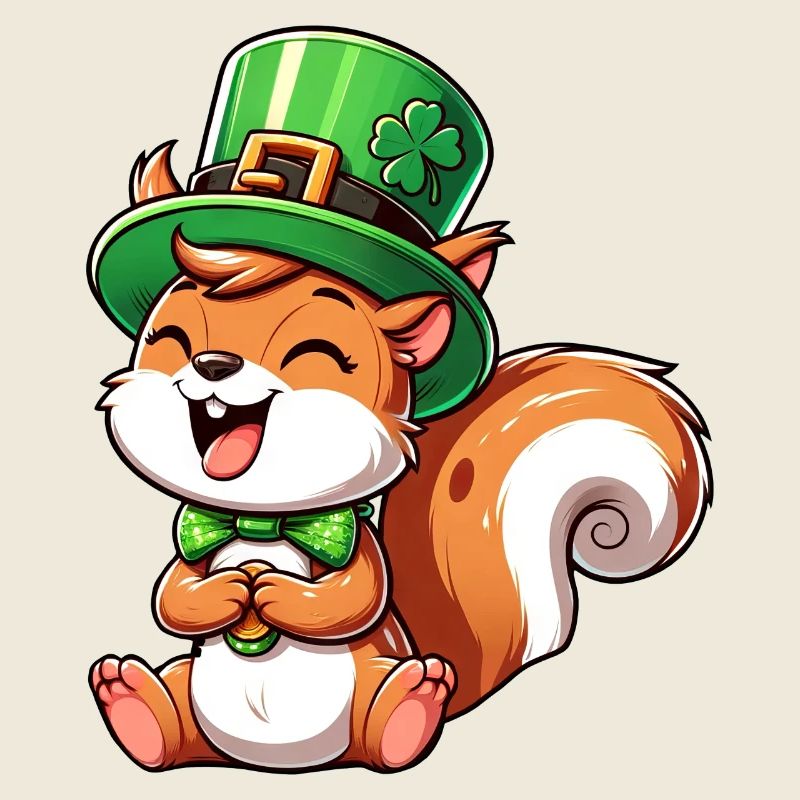 Freches Eichhörnchen St. Patricks