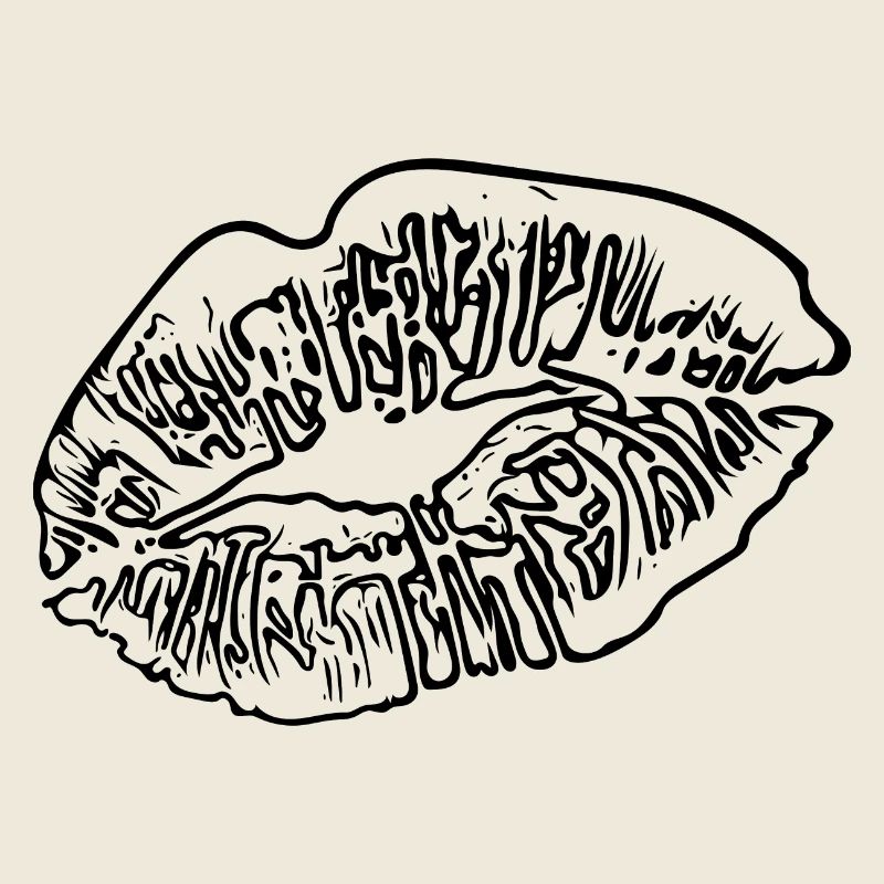 Rouge à lèvres Baiser bouche Saint-Valentin Baisers