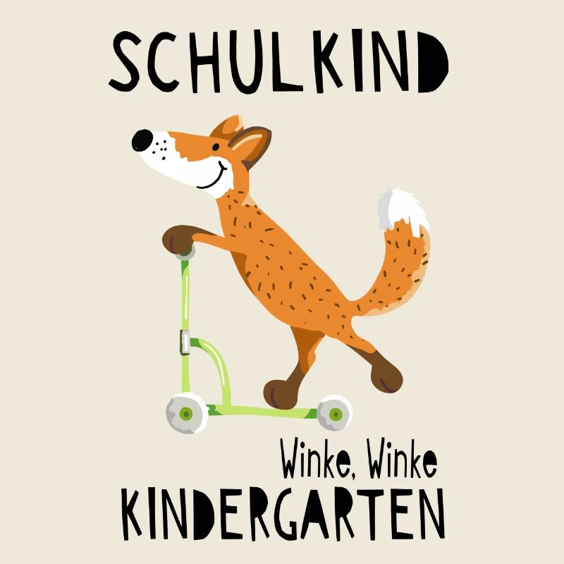 Schulkind und winke Kindergarten - Einschulung