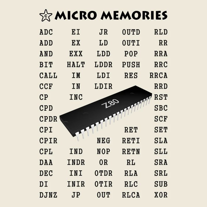 Vintage Chip Z80 & Instruction Set for Programmers