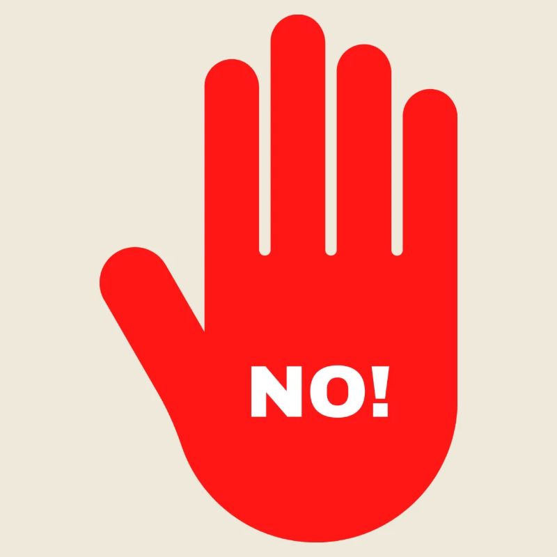 hand rot stop nein halt 3