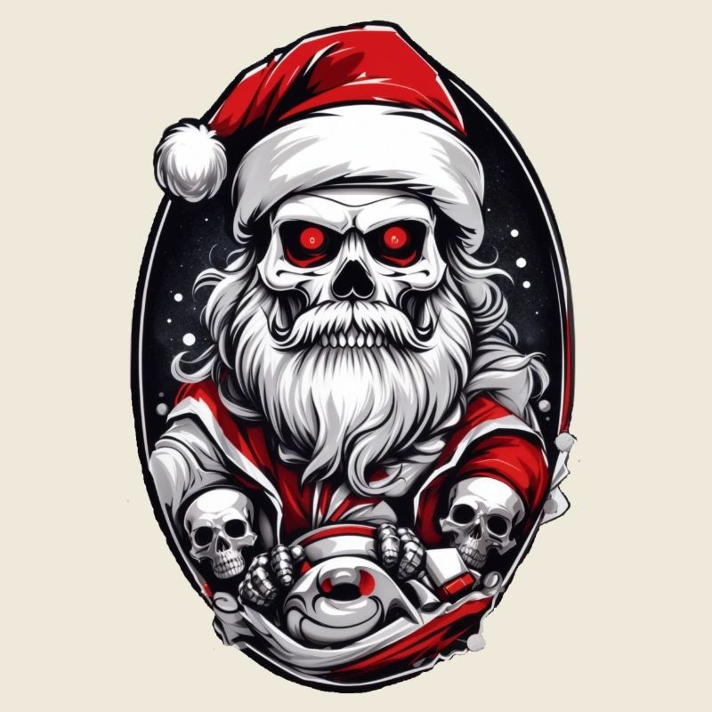 Skull Santa Claus