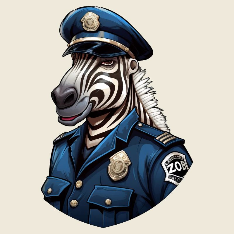 Zebra Policeman
