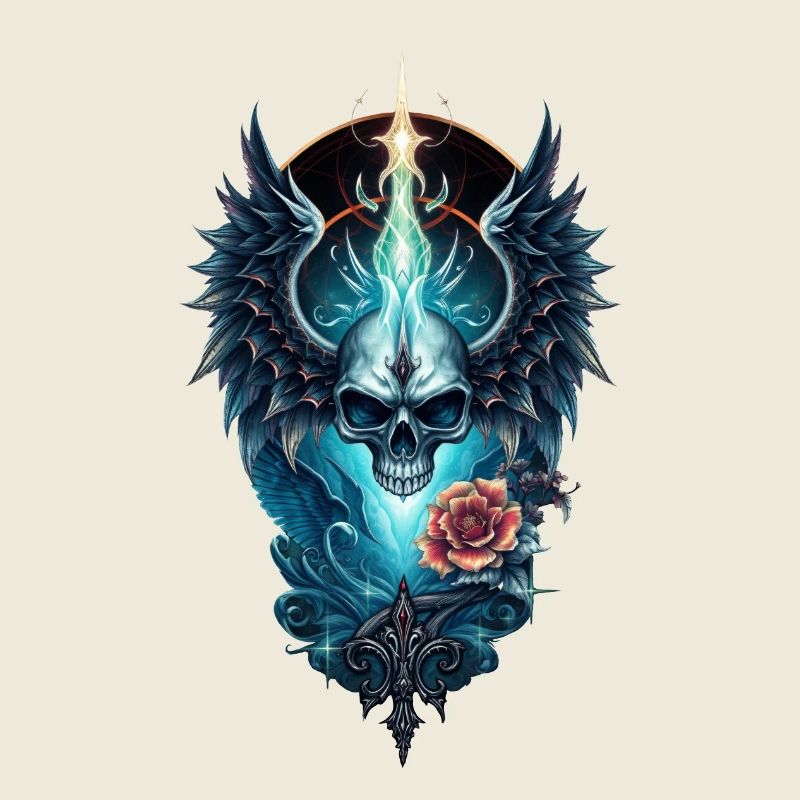 Atemberaubender Schädel