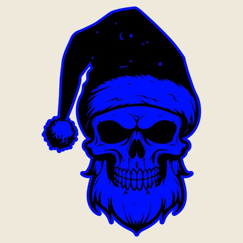 Weihnachtsmann Totenkopf Skelett
