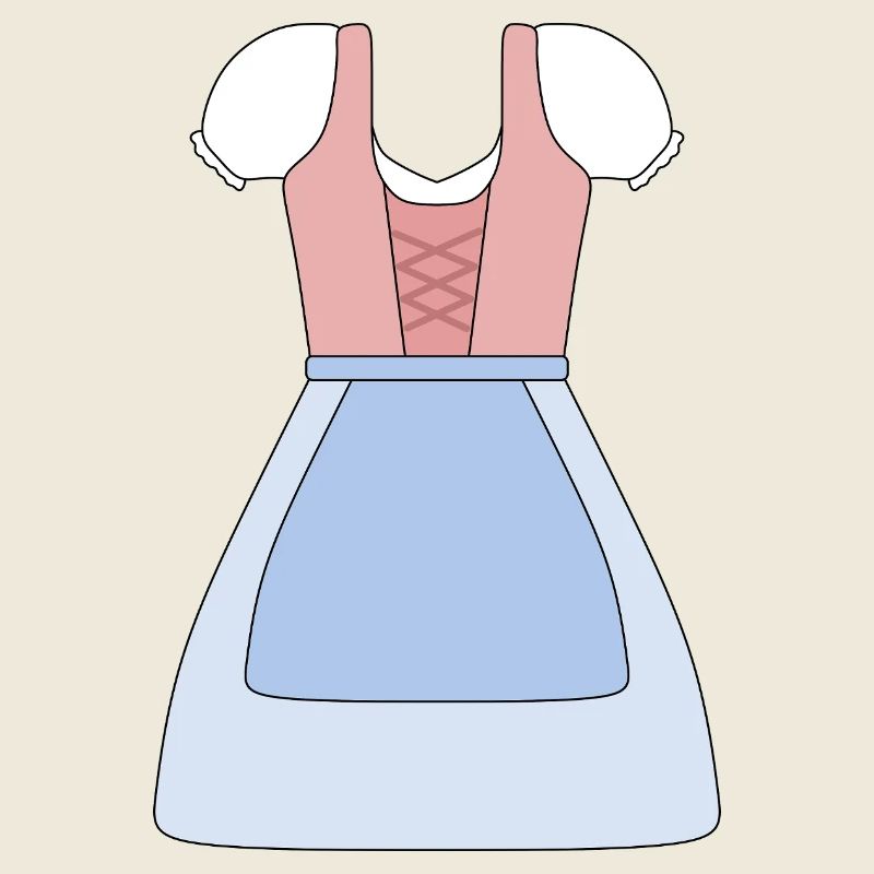 Conception de robe bavaroise traditionnelle Dirndl