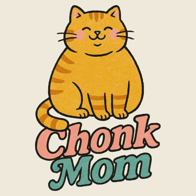 Illustration d'un chat Chonk joueur