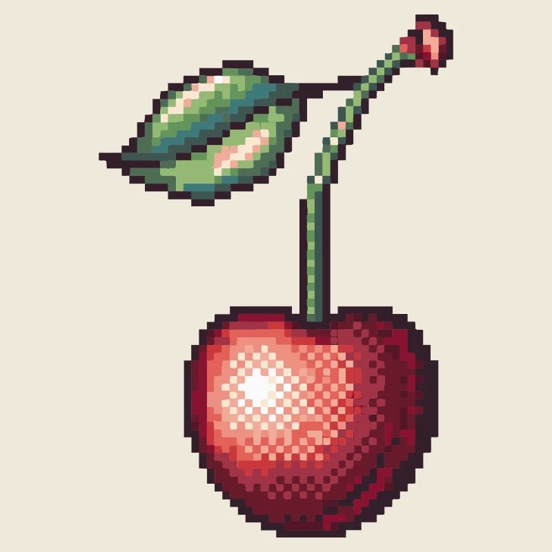 Retro Pixel Kirsche