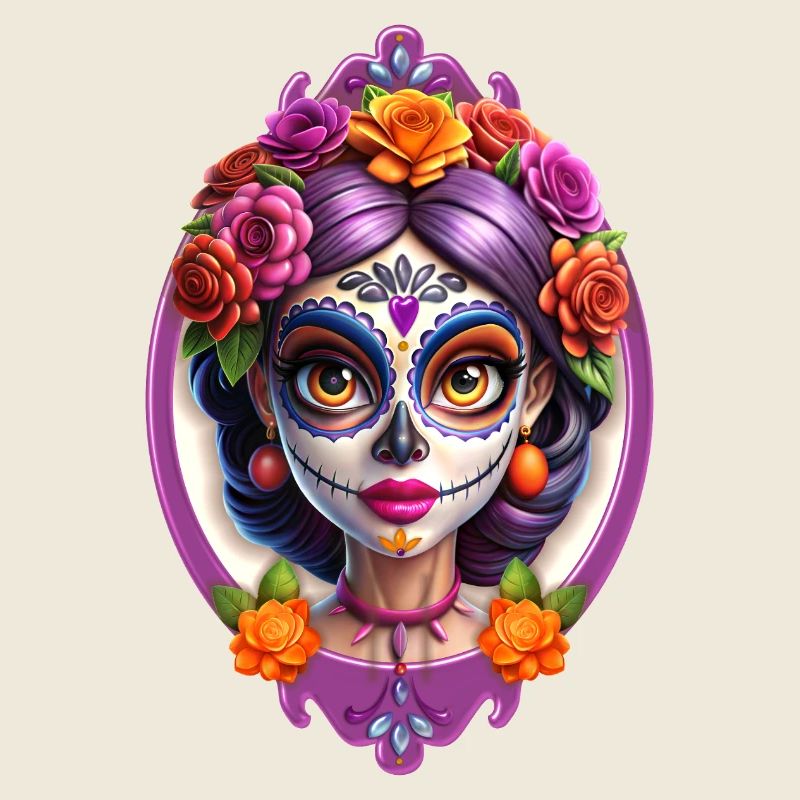 Mexican Dia de Muertos Sugar skull