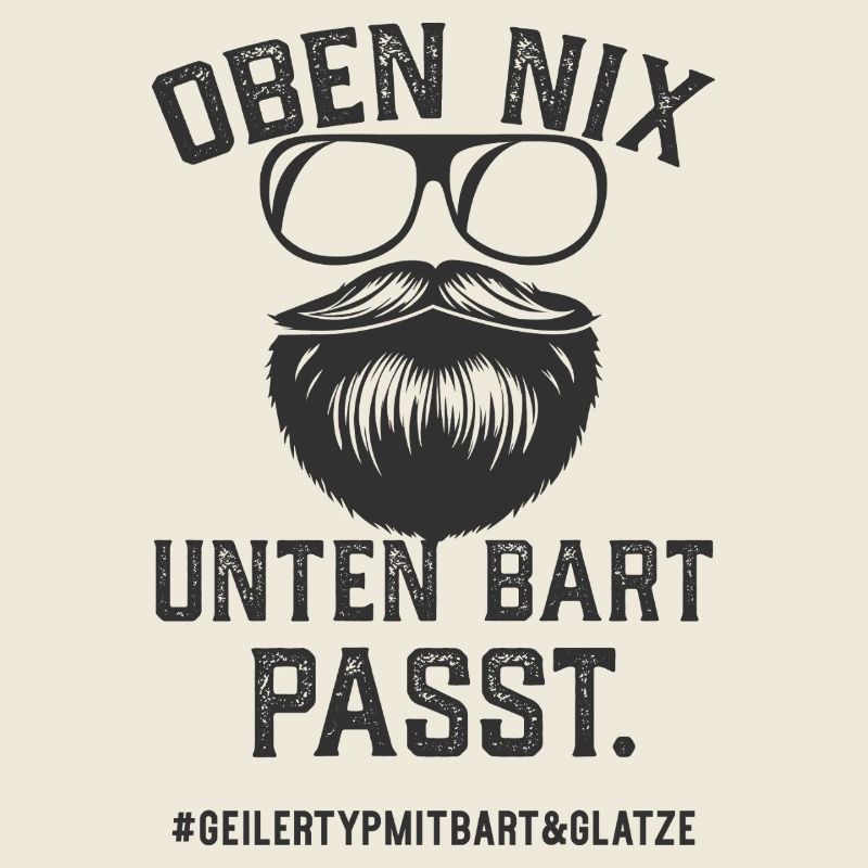 Geiler Typ Mit Bart Und Glatze Bartträger Vollbart