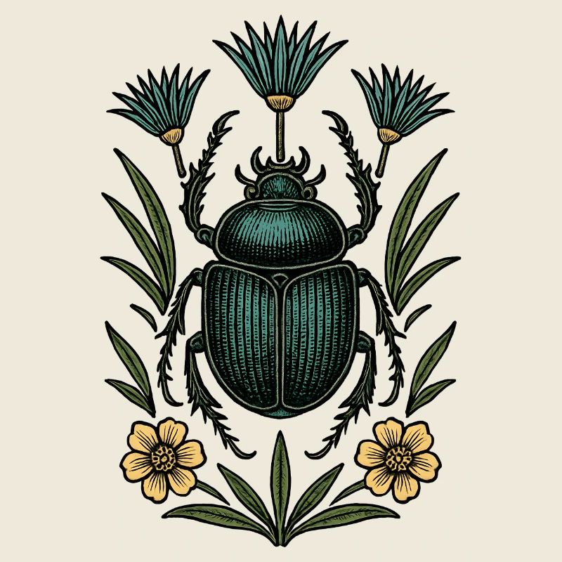 Insecte dans la structure de la fleur