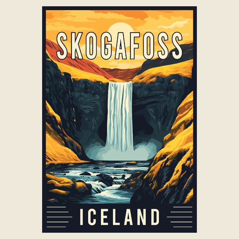 Découvrez la majestueuse cascade de Skogafoss en Islande