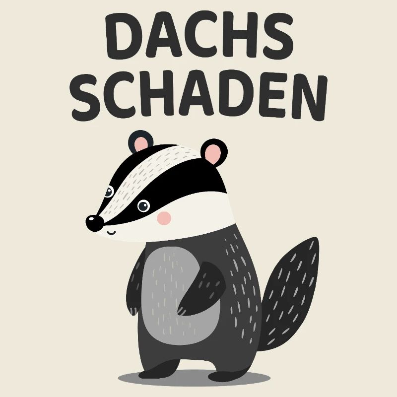 Dachs Schaden Lustiger Dachs Spruch