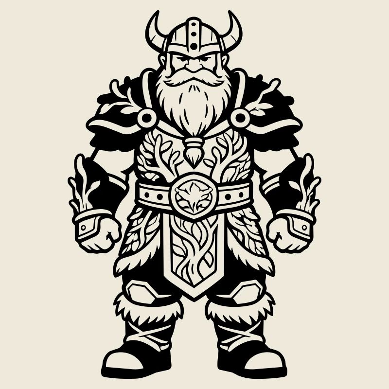 Dwarf with armor