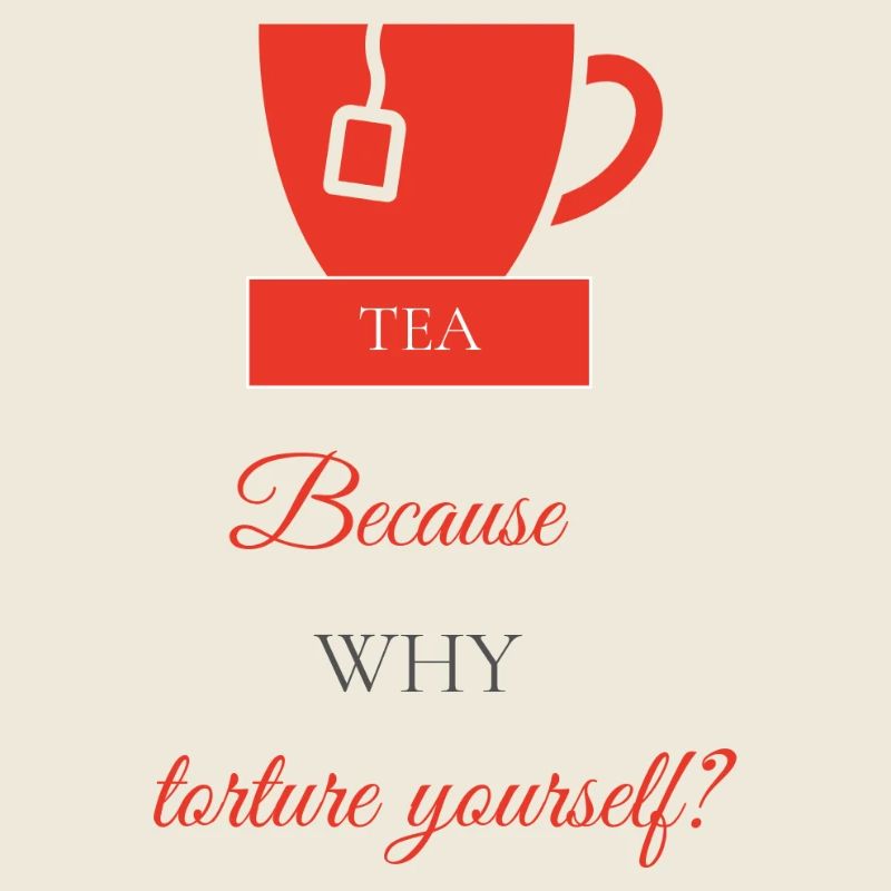 TEA-RIFFIC (Red + Grey)