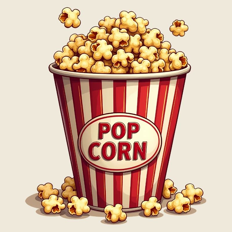 Popcorn Kostüm Fasching Karneval Kinder
