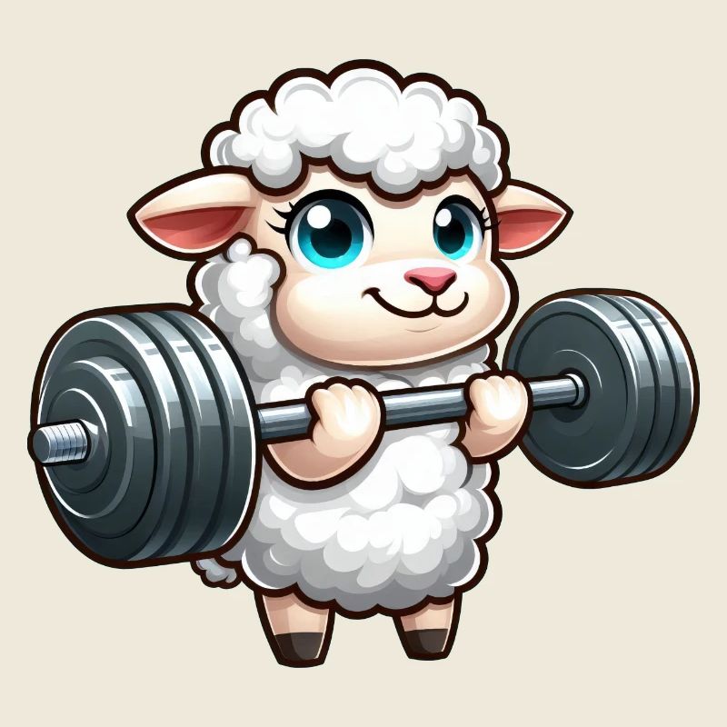 Sheep Lamb Weightlifting Workout
