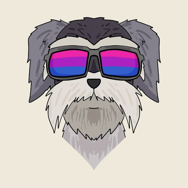 Bisexuell Schnauzer Hund Geschenk