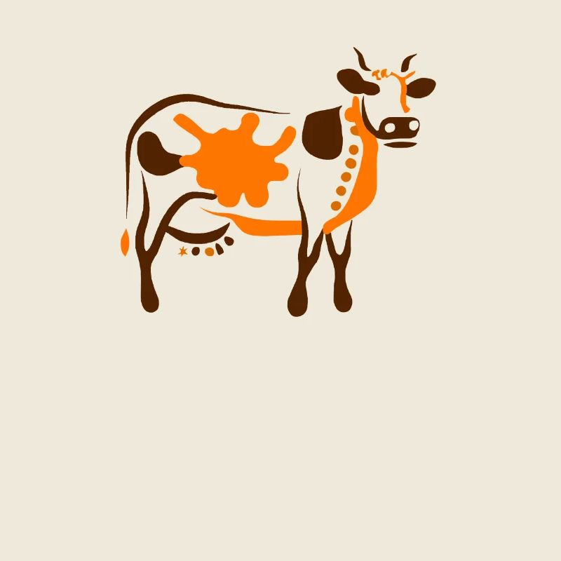 Cow Art Abstract