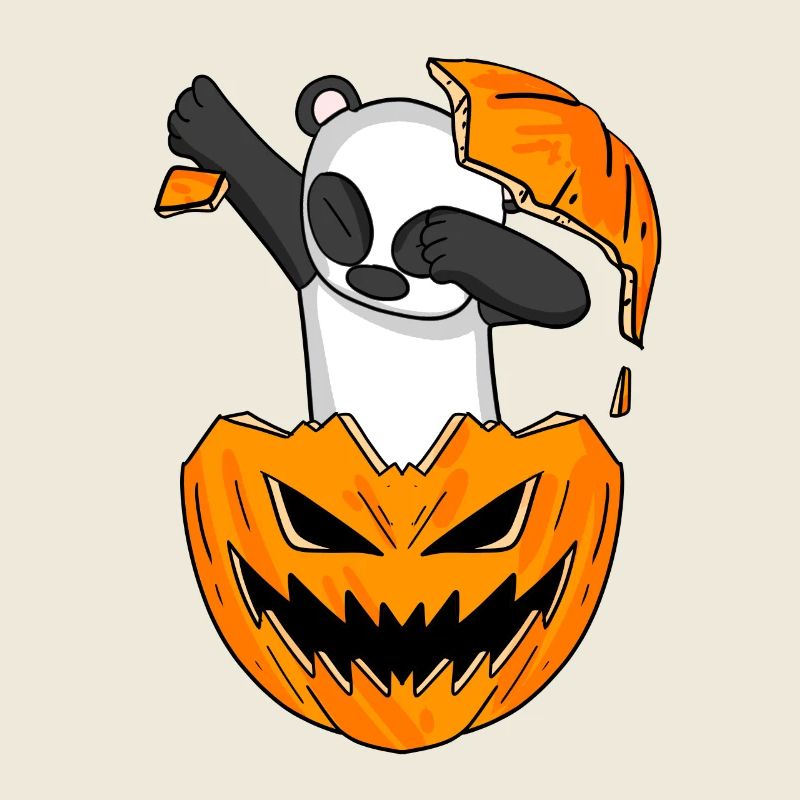 Dabbing Panda Halloween dab Geschenk