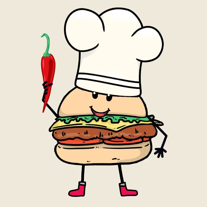 Chilli Koch Köche Köchin Burger Küche kochen